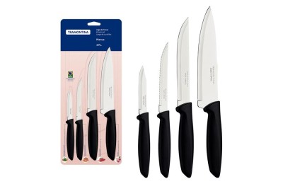 JUEGO CUCHLLOS TRAMONTINA MOD.PLENUS COCINA (4PZAS.)